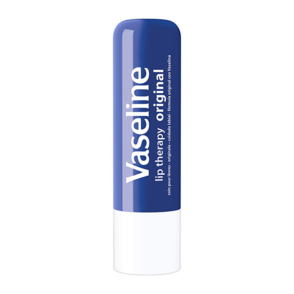 Vaseline Lip Therapy Original Lip Care Balm - 48 Hour Moisturizing Relief for Dry, Chapped Lips - Long Lasting Hydration & Protection