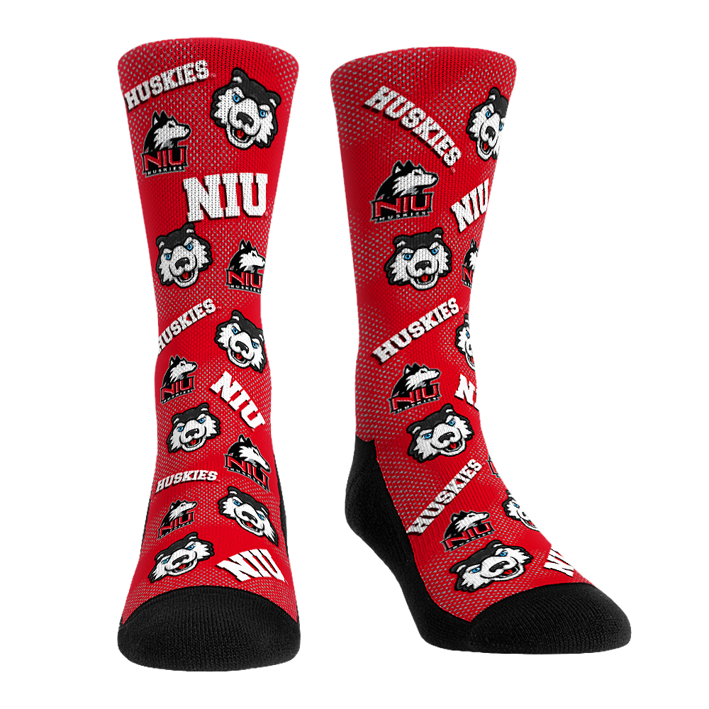 Rock 'Em Socks Rock 'Em Socks Northern Illinois Huskies - Mascot All-Over — main product shot