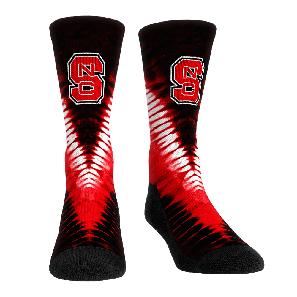 Rock 'Em Socks Rock 'Em Socks NC State Wolfpack - V Shape Tie Dye — main product shot