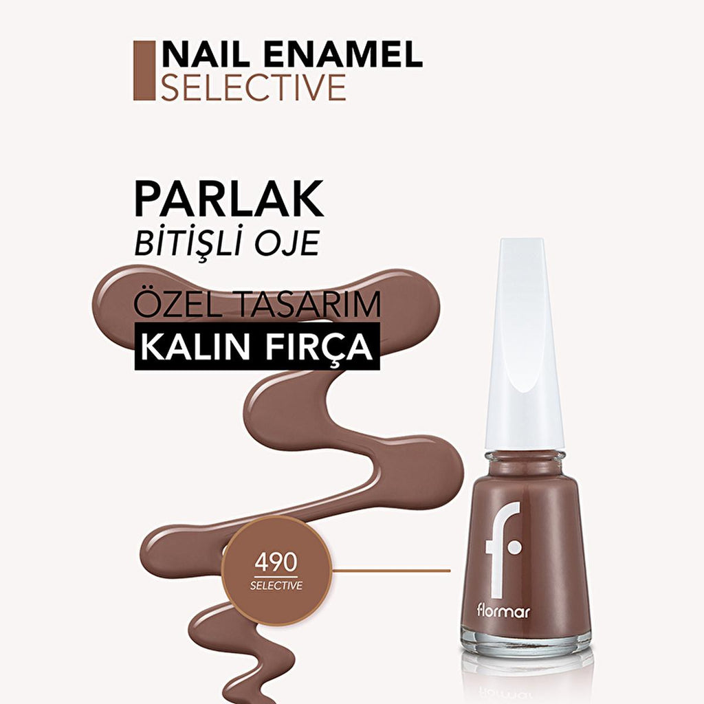 Flormar Nail Enamel: Intense Color, Chip-Resistant, Long-Lasting Nail Polish | Strengthens Nails with Magnesium, Calcium & Sulfur