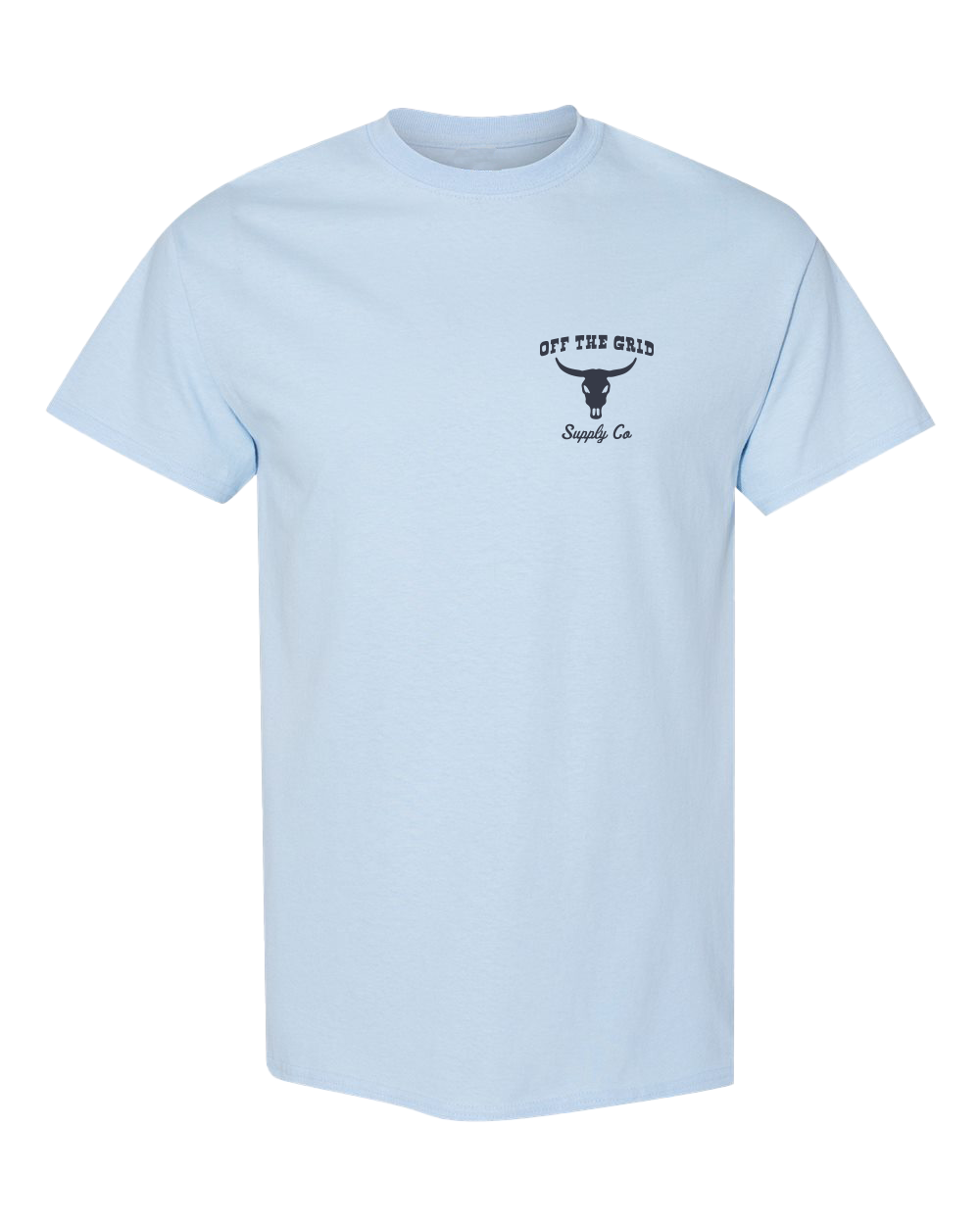 Off The Grid Surplus Never Give Up Tee — side view