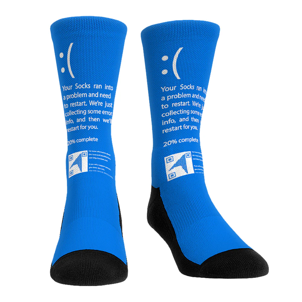 Rock 'Em Socks Rock 'Em Socks Blue Screen of Death — main product shot