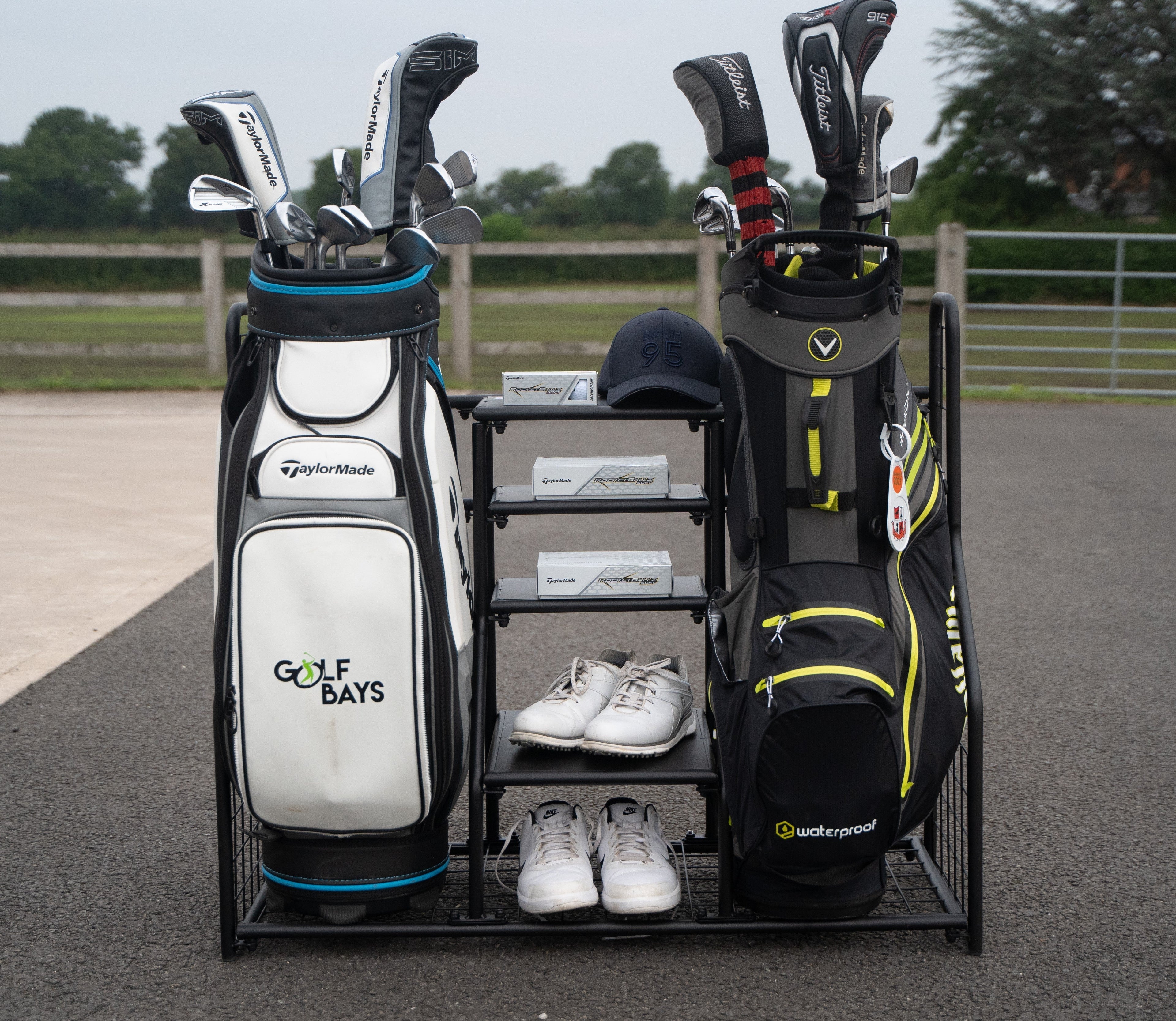 GolfBays Dual Bag Display Storage Organiser – GolfbaysUSA, view 5