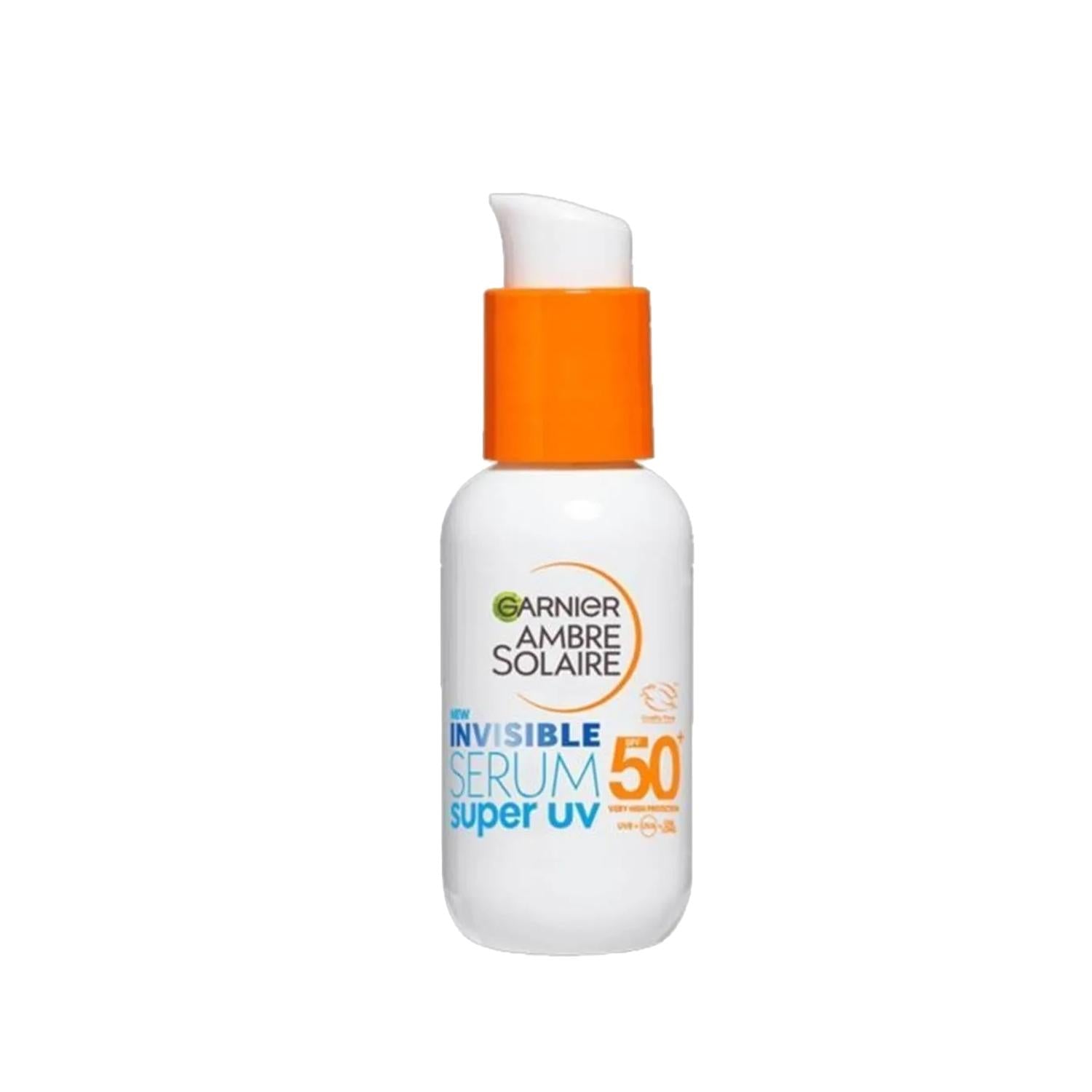 Garnier Ambre Solaire Invisible SPF50+ Sunscreen Serum - Lightweight UV Protection for Daily Use