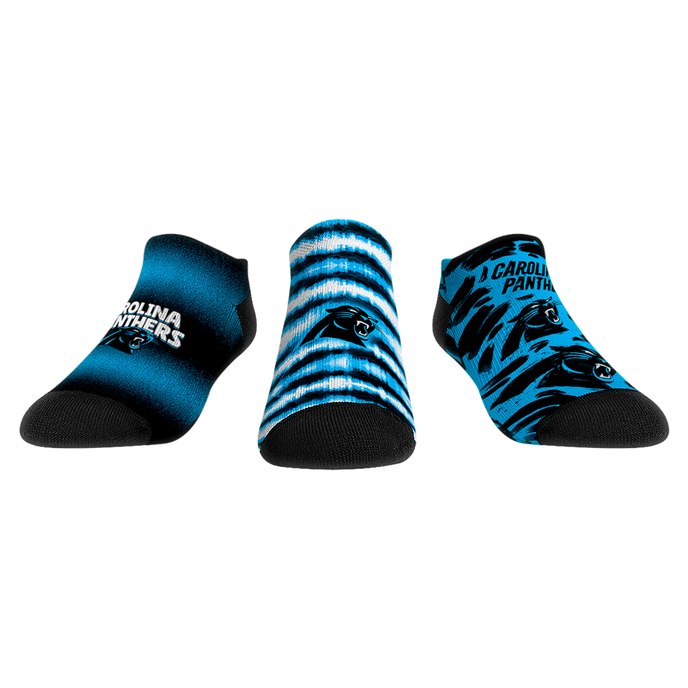 Rock 'Em Socks Carolina Panthers - Low Cut - Make Some Noise (3-Pack) — main product shot