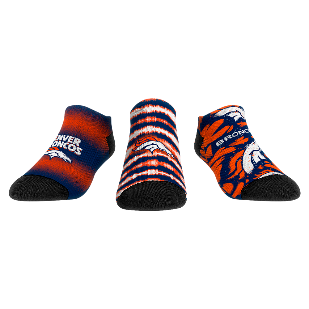 Rock 'Em Socks Denver Broncos - Low Cut - Make Some Noise (3-Pack) — main product shot
