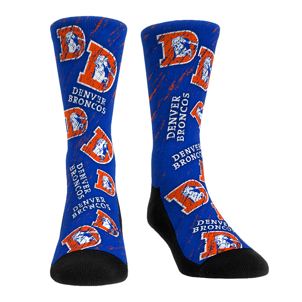 Rock 'Em Socks Rock 'Em Socks Denver Broncos - Throwback All-Over — main product shot