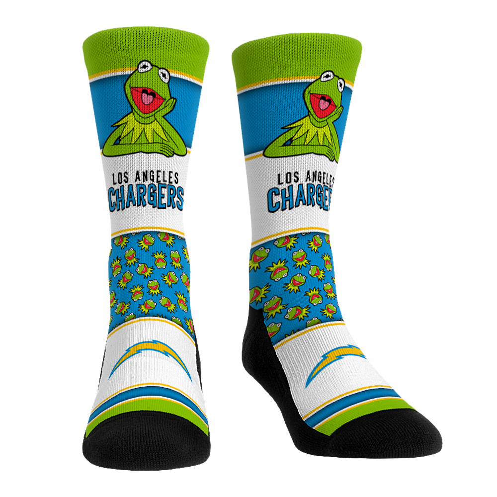 Rock 'Em Socks Los Angeles Chargers - The Muppets - Kermit Showcase — main product shot