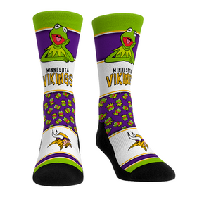 Rock 'Em Socks Minnesota Vikings - The Muppets - Kermit Showcase