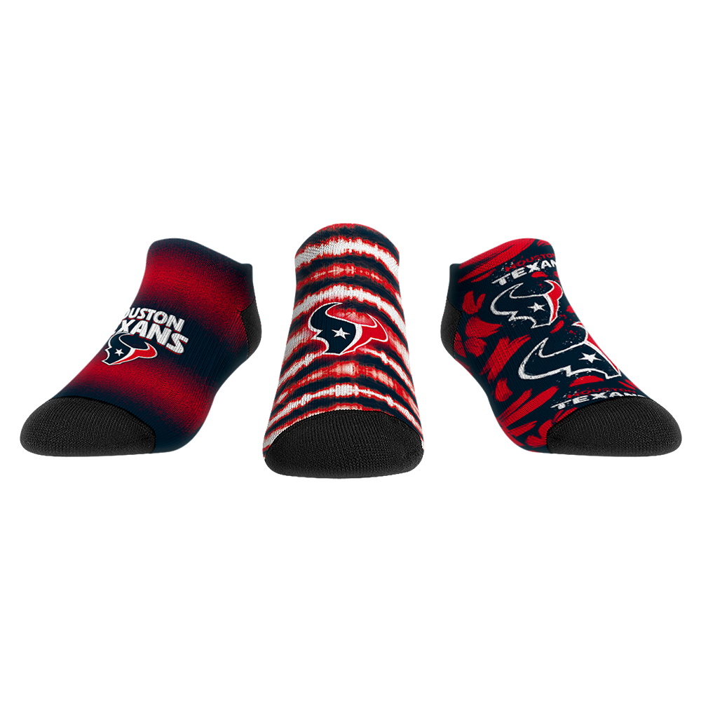 Rock 'Em Socks Houston Texans - Low Cut - Make Some Noise (3-Pack) — main product shot