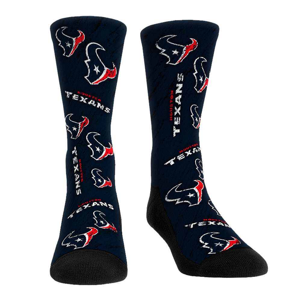 Rock 'Em Socks Rock 'Em Socks Houston Texans - Throwback All-Over — main product shot