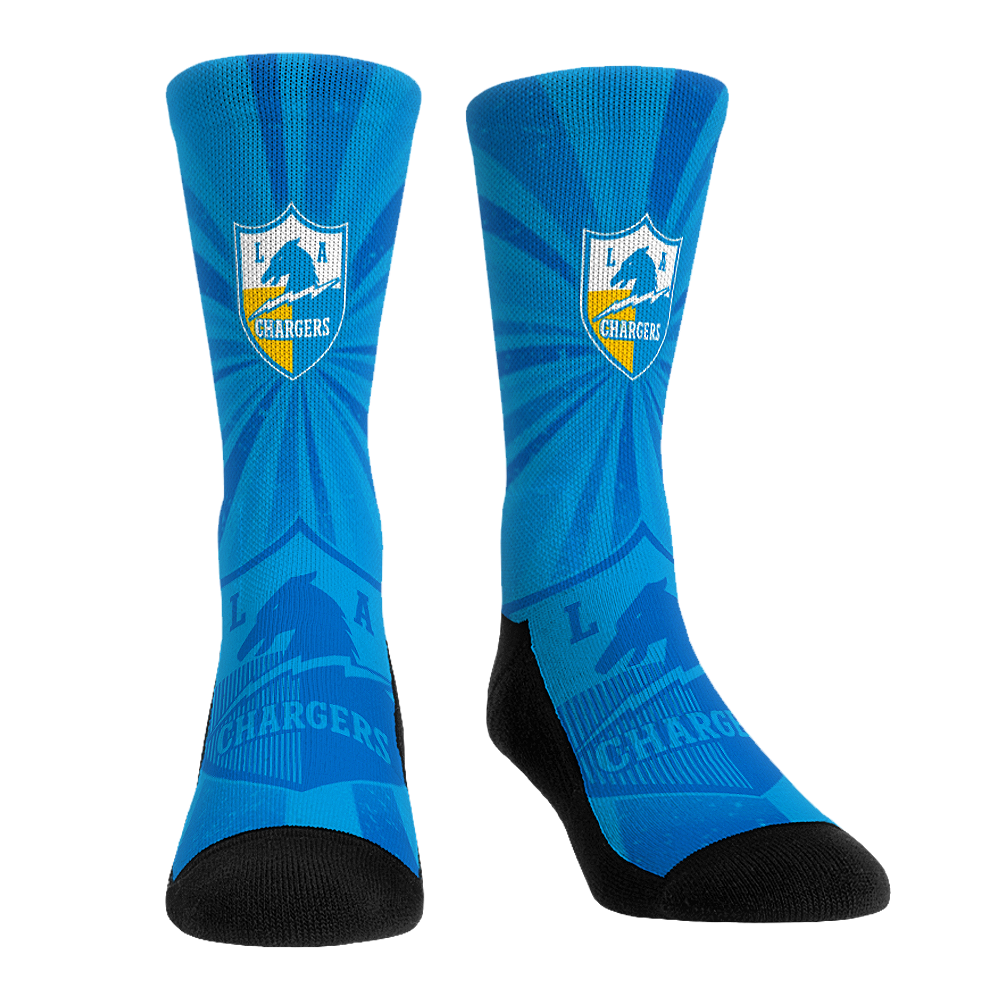 Rock 'Em Socks Rock 'Em Socks Los Angeles Chargers - Throwback Swirl — main product shot