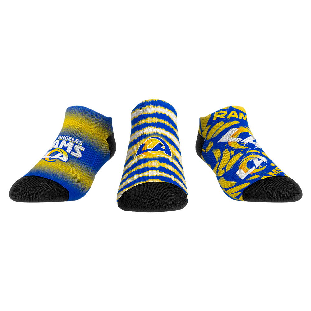 Rock 'Em Socks Los Angeles Rams - Low Cut - Make Some Noise (3-Pack) — main product shot