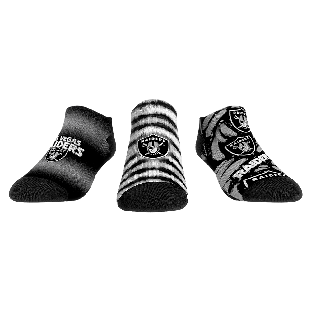 Rock 'Em Socks Las Vegas Raiders - Low Cut - Make Some Noise (3-Pack) — main product shot