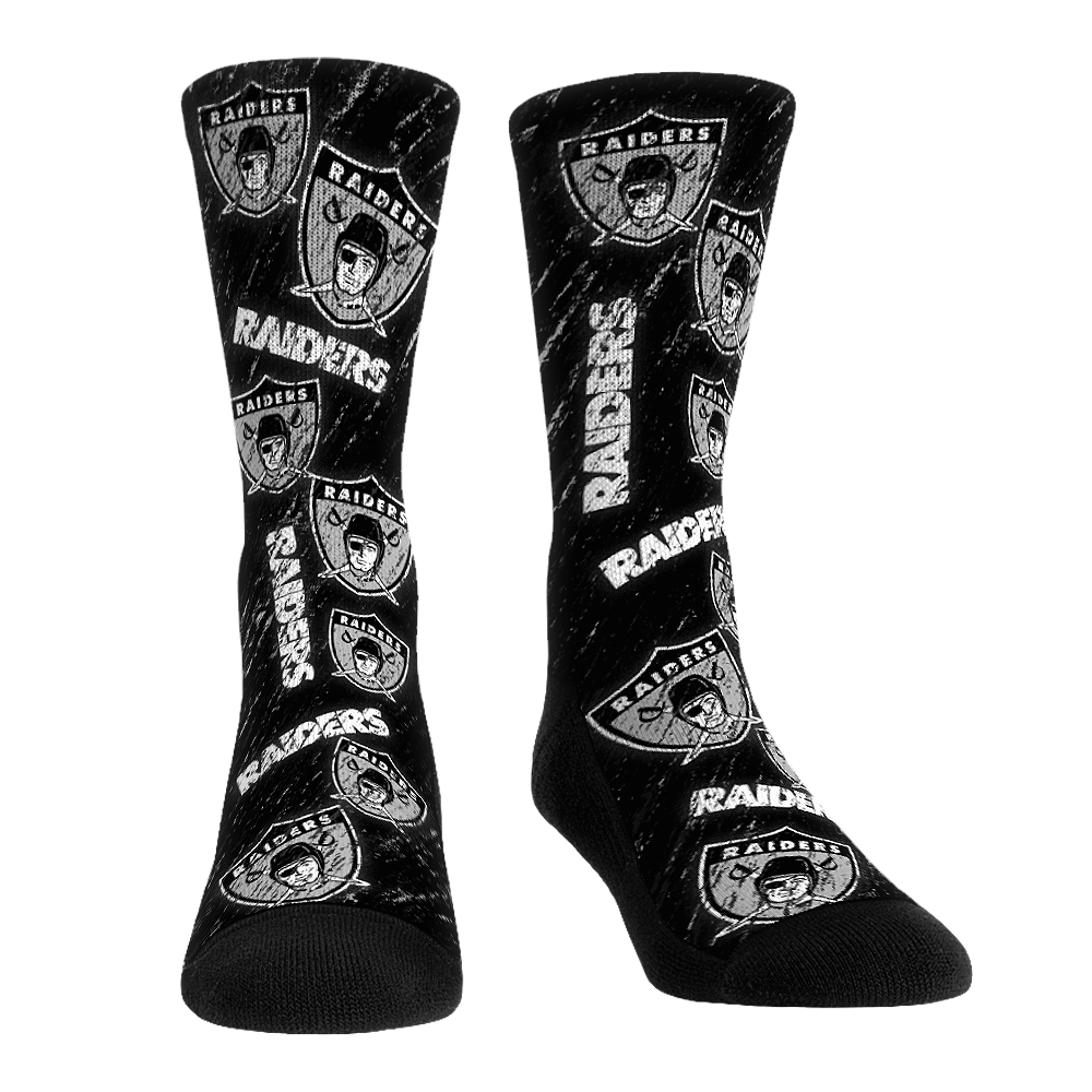 Rock 'Em Socks Rock 'Em Socks Las Vegas Raiders - Throwback All-Over — main product shot