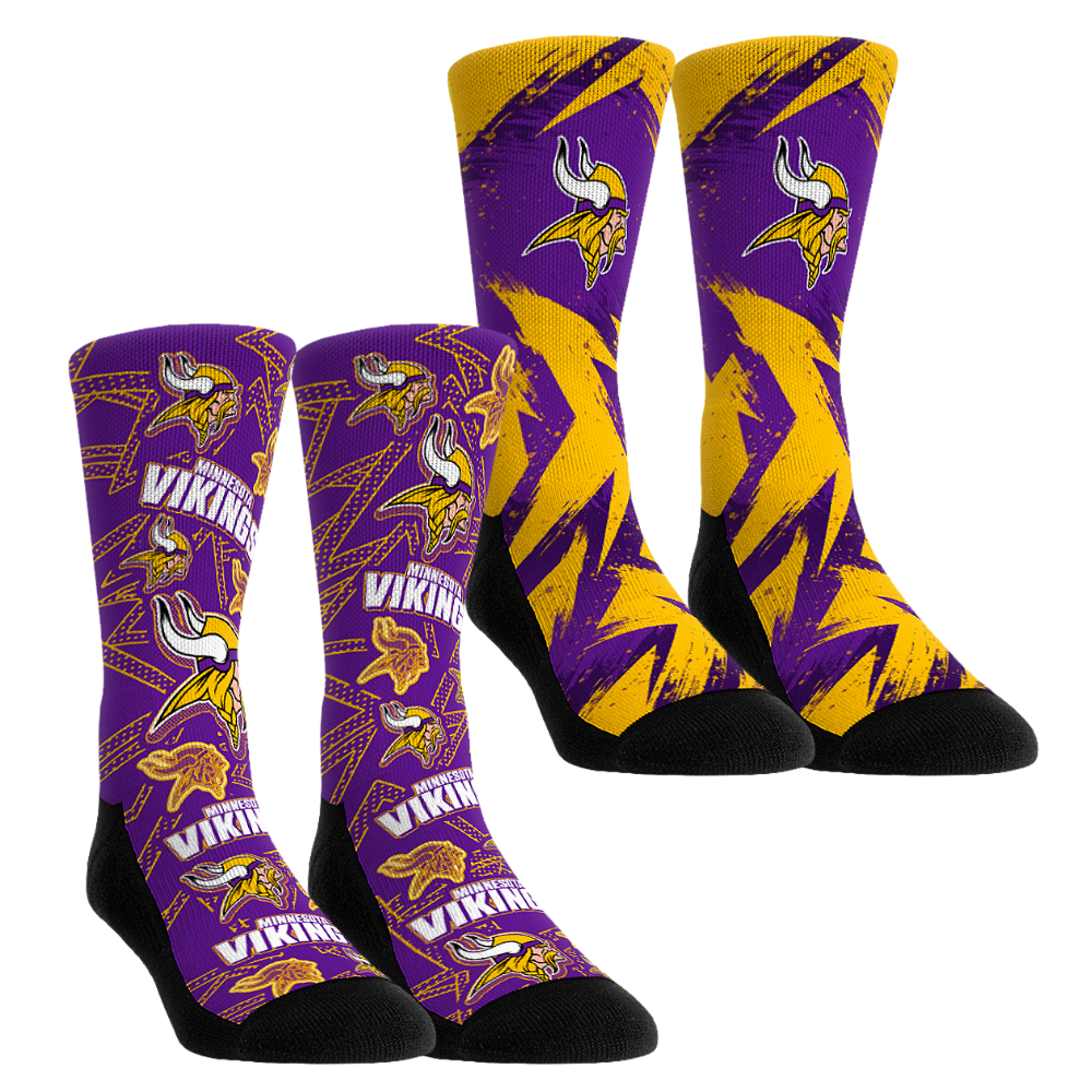 Rock 'Em Socks Rock 'Em Socks Minnesota Vikings - Game Day 2-Pack — main product shot