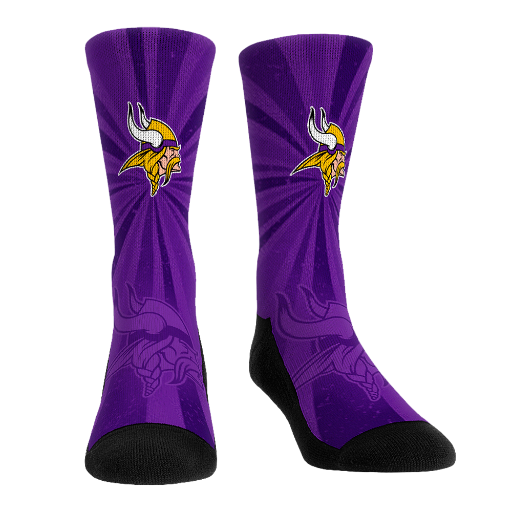 Rock 'Em Socks Rock 'Em Socks Minnesota Vikings - Throwback Swirl — main product shot