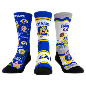 Rock 'Em Socks Los Angeles Rams - SpongeBob SquarePants  - 3-Pack