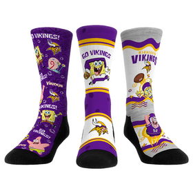 Minnesota Vikings - SpongeBob SquarePants  - 3-Pack