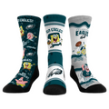 Rock 'Em Socks Philadelphia Eagles - SpongeBob SquarePants  - 3-Pack — main product shot