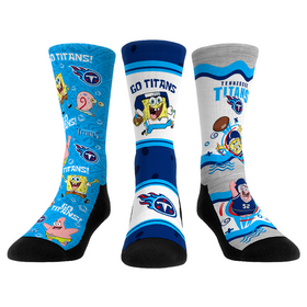 Rock 'Em Socks Tennessee Titans - SpongeBob SquarePants  - 3-Pack