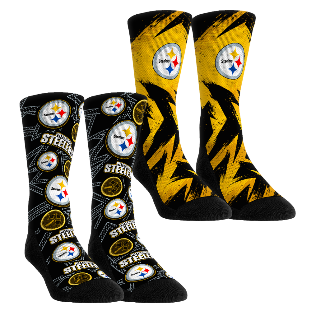 Rock 'Em Socks Rock 'Em Socks Pittsburgh Steelers - Game Day 2-Pack — main product shot