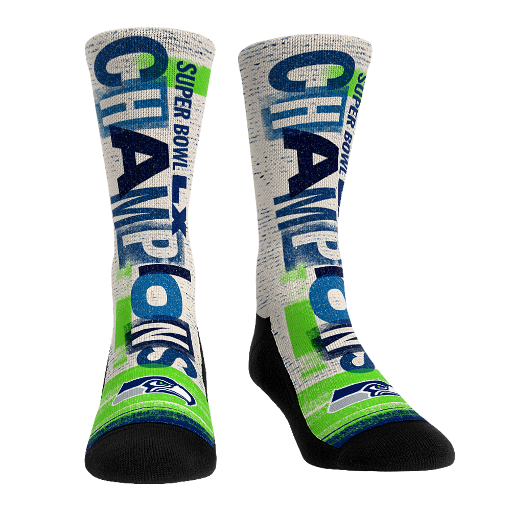 Rock 'Em Socks Seattle Seahawks - Super Bowl LX Champions - Letter Press — main product shot