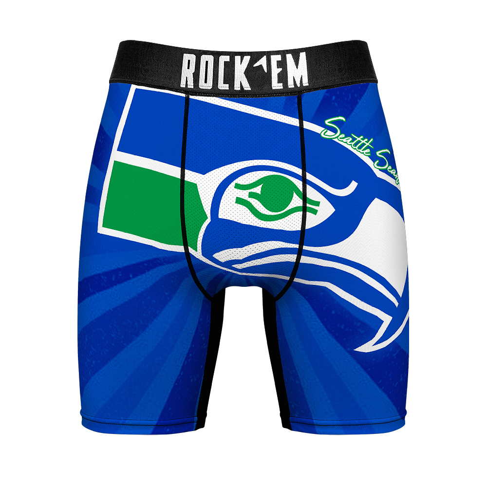 Rock 'Em Socks Rock 'Em Socks Boxer Briefs - Seattle Seahawks - Throwback Swirl — main product shot