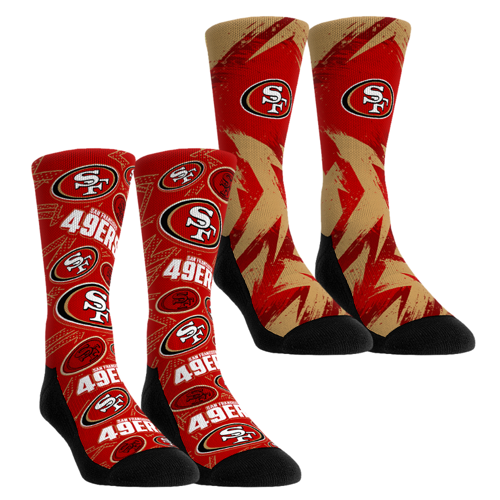 Rock 'Em Socks Rock 'Em Socks San Francisco 49ers - Game Day 2-Pack — main product shot