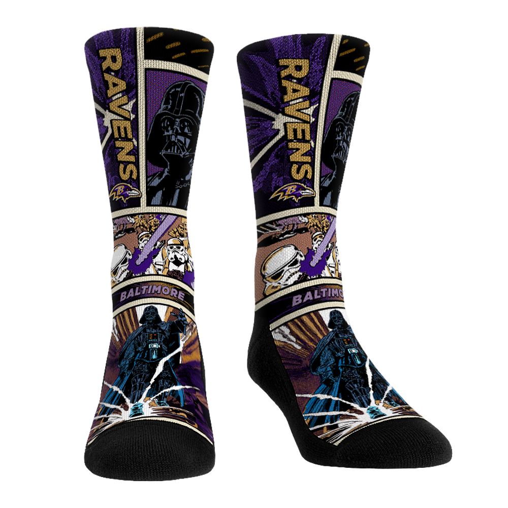 Rock 'Em Socks Rock 'Em Socks Baltimore Ravens - Star Wars  - Empire Comic Strip — main product shot