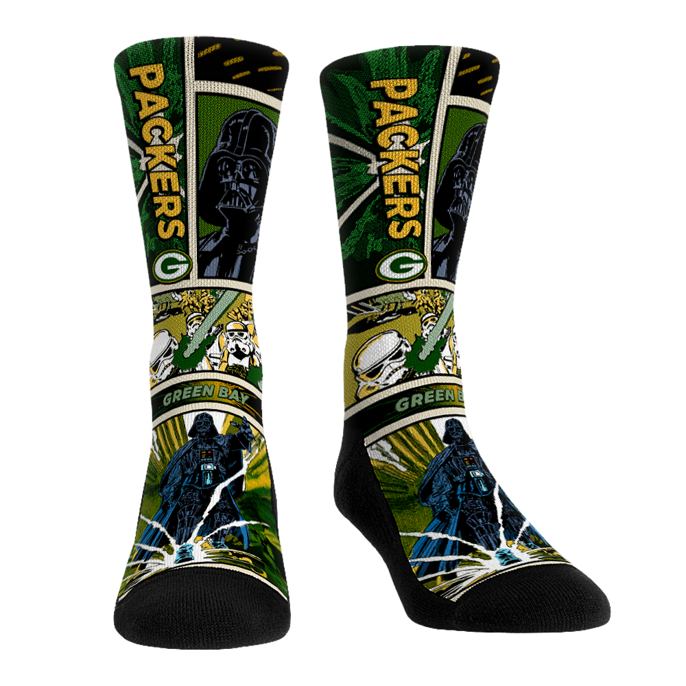 Rock 'Em Socks Green Bay Packers - Star Wars  - Empire Comic Strip — main product shot