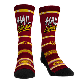 Rock 'Em Socks Washington Commanders - Hail to the Commanders