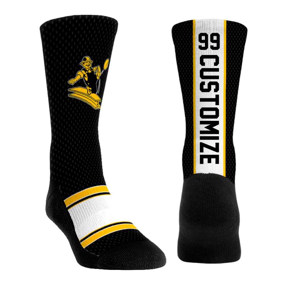 Rock 'Em Socks Rock 'Em Socks Pittsburgh Steelers - Throwback Custom Jersey — main product shot