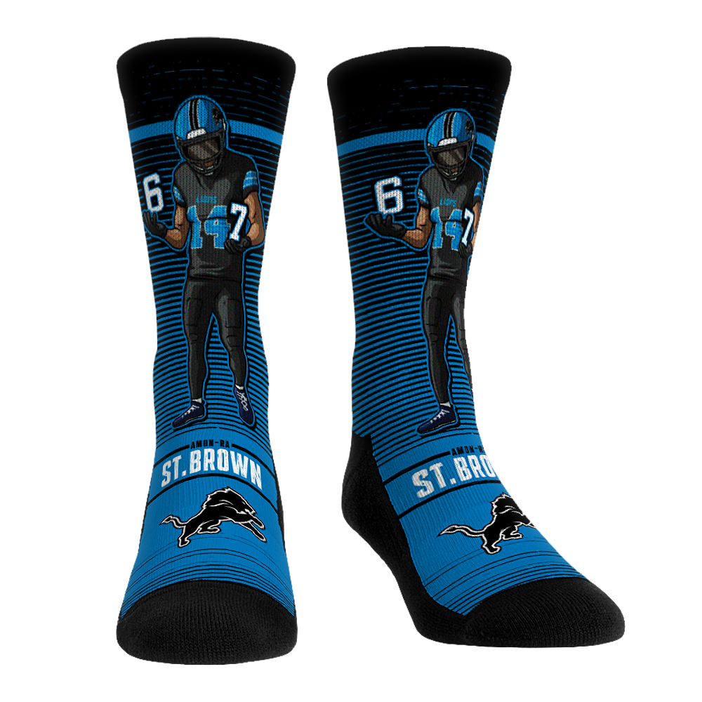 Rock 'Em Socks Rock 'Em Socks Amon-Ra St. Brown - Detroit Lions  - Six Seven — main product shot