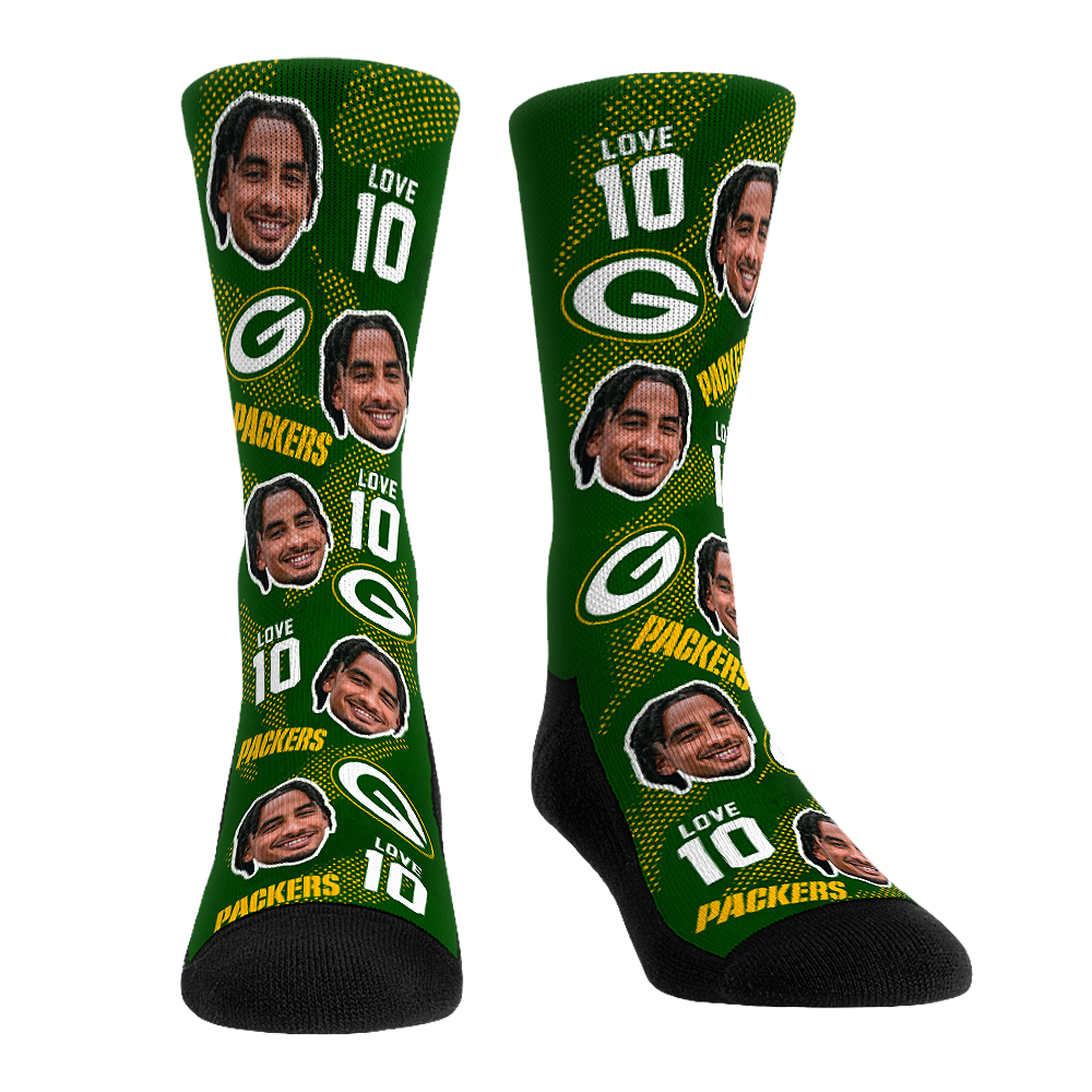 Rock 'Em Socks Rock 'Em Socks Jordan Love - Green Bay Packers  - Football Guy — main product shot