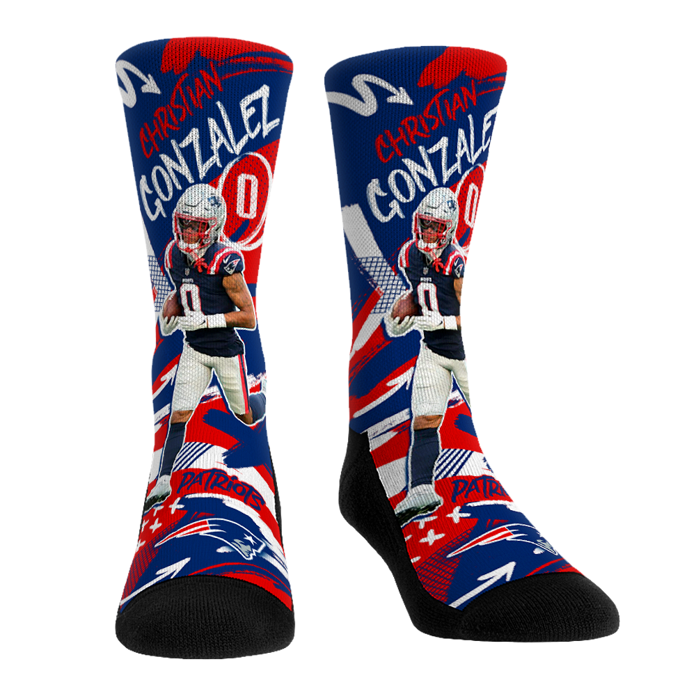 Rock 'Em Socks Christian Gonzales - New England Patriots  - Playmaker — main product shot