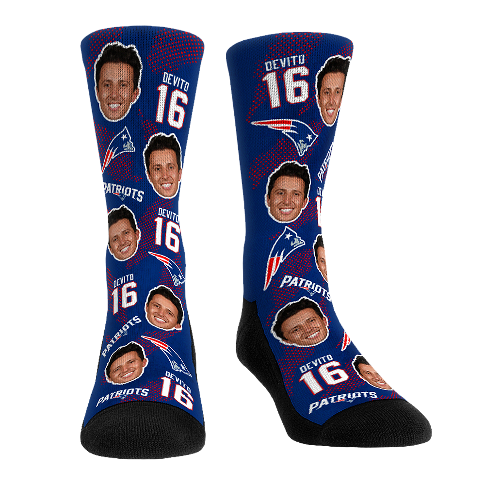 Rock 'Em Socks Tommy Devito - New England Patriots  - Football Guy — main product shot