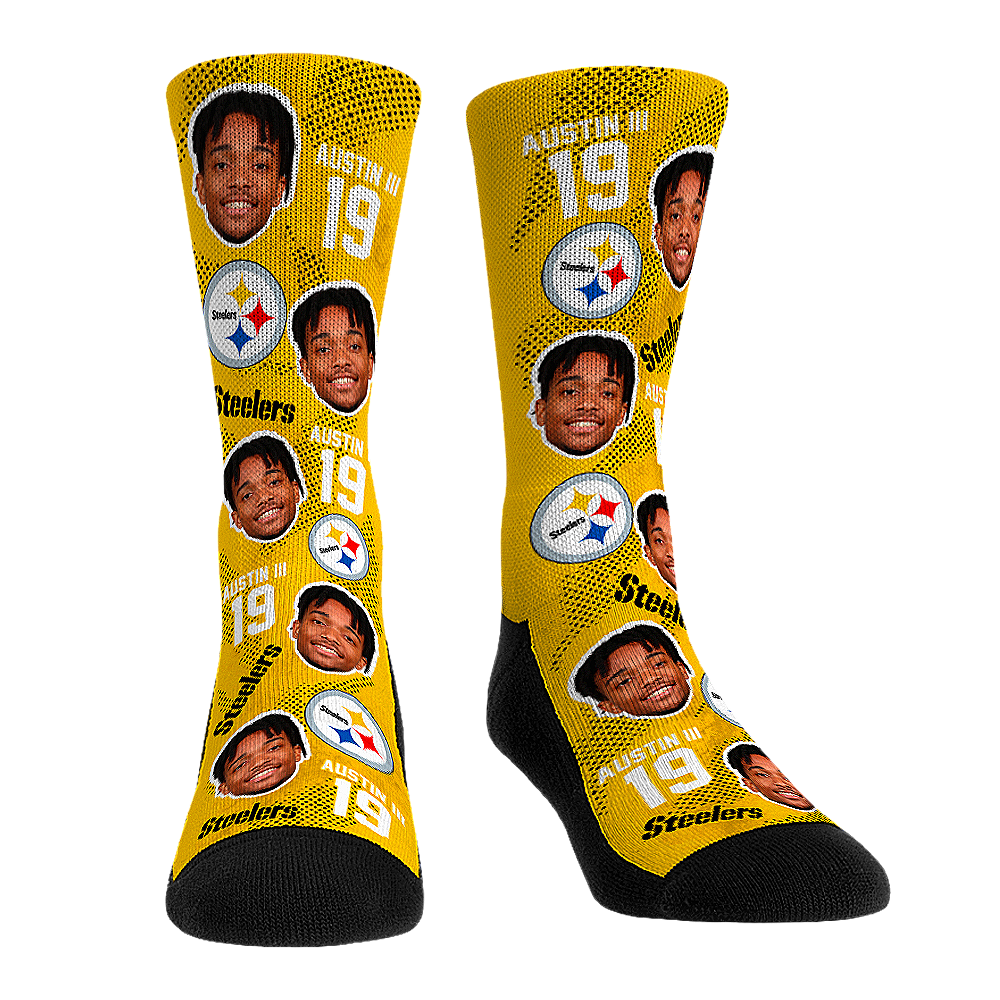 Rock 'Em Socks Calvin Austin III - Pittsburgh Steelers - Football Guy — main product shot