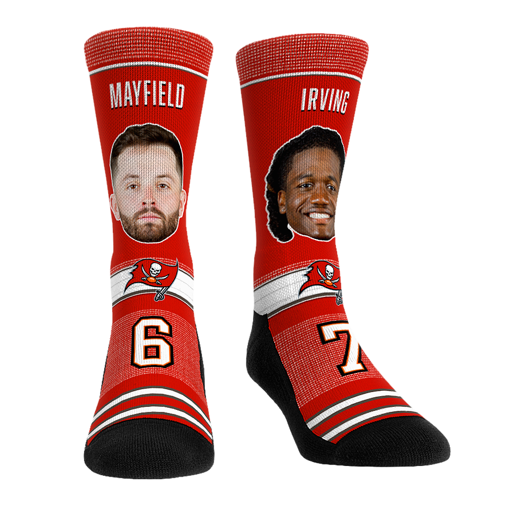 Rock 'Em Socks Baker Mayfield & Bucky Irving - Tampa Bay Buccaneers  - Teammates — main product shot