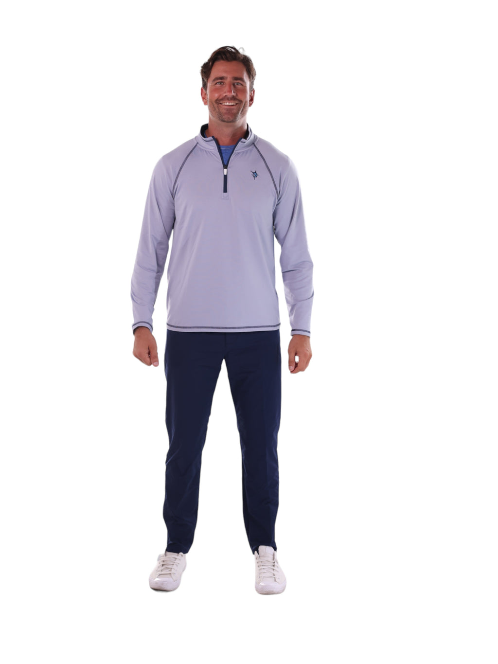 White Water Life New Harbor Quarter Zip Effortless Comfort — lifestyle worn / used context