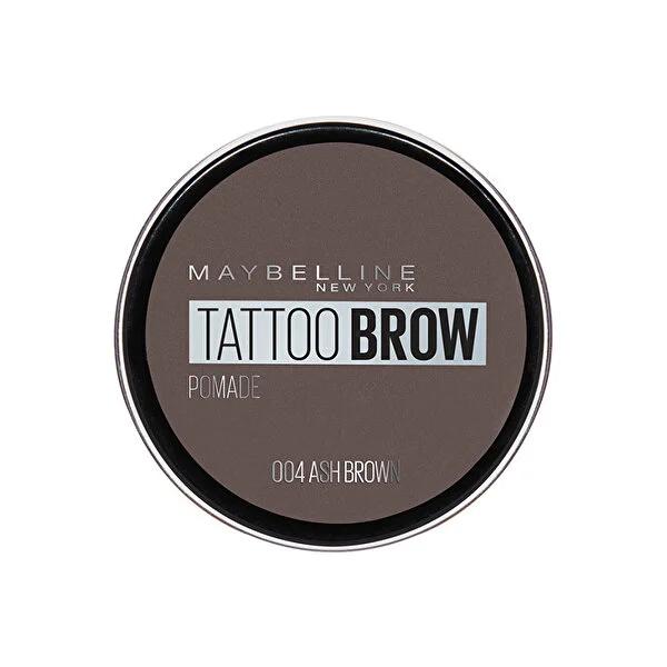 Maybelline Eyebrow Pomade Tattoo Brow - Long-Lasting, Waterproof Ash Brown Color for Defined Brows