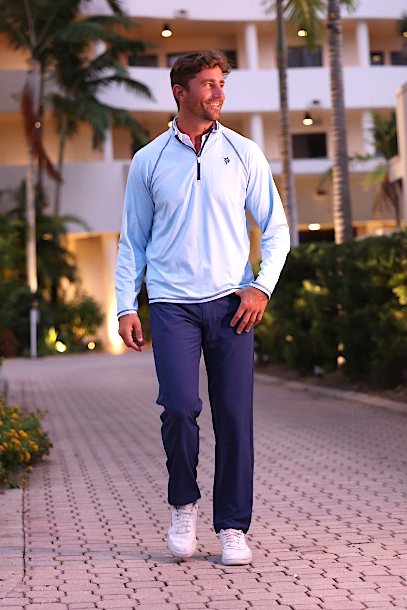 New Harbor Quarter Zip Effortless Comfort – White Water Life, view 5