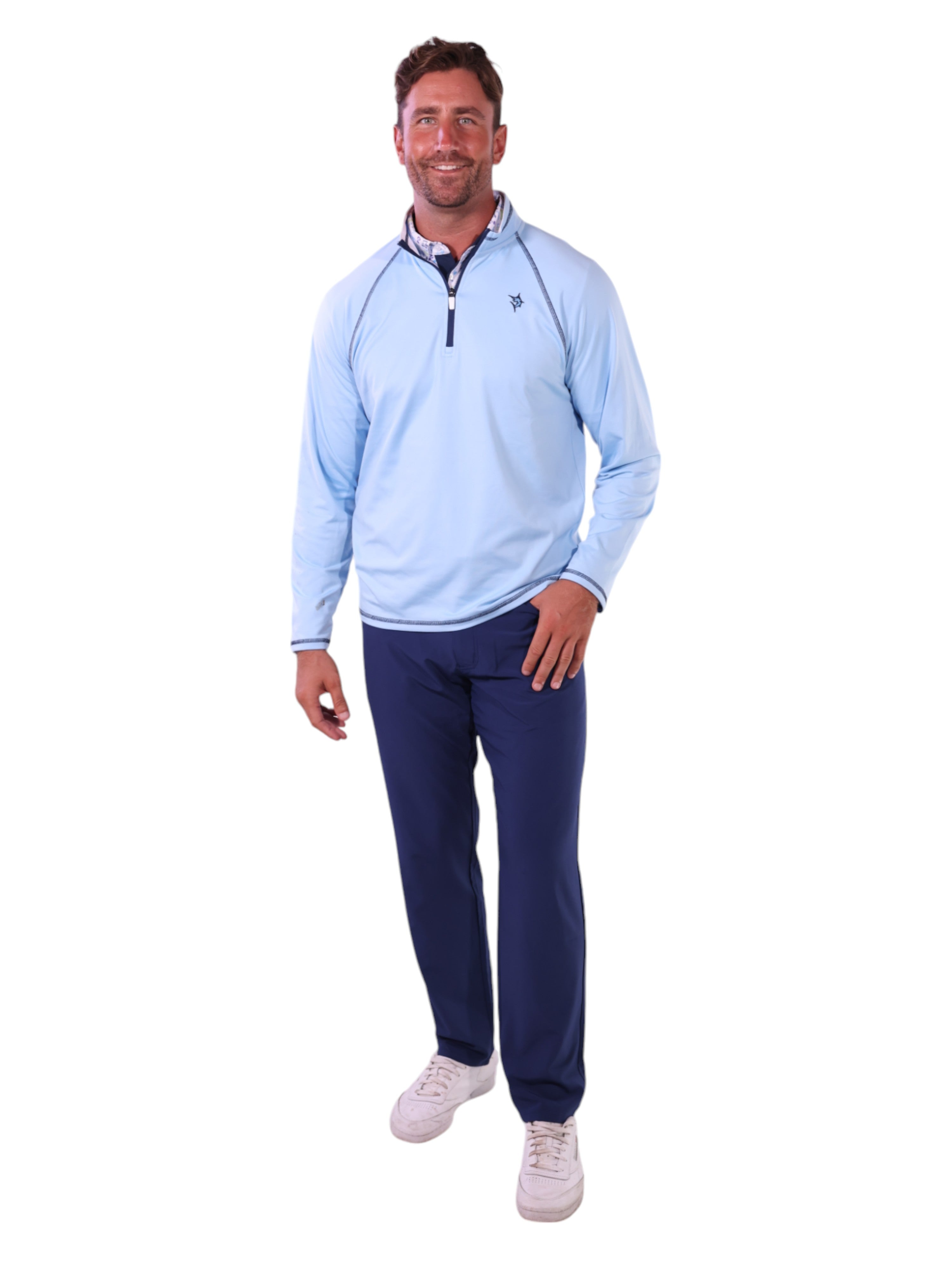 New Harbor Quarter Zip Effortless Comfort – White Water Life, view 6