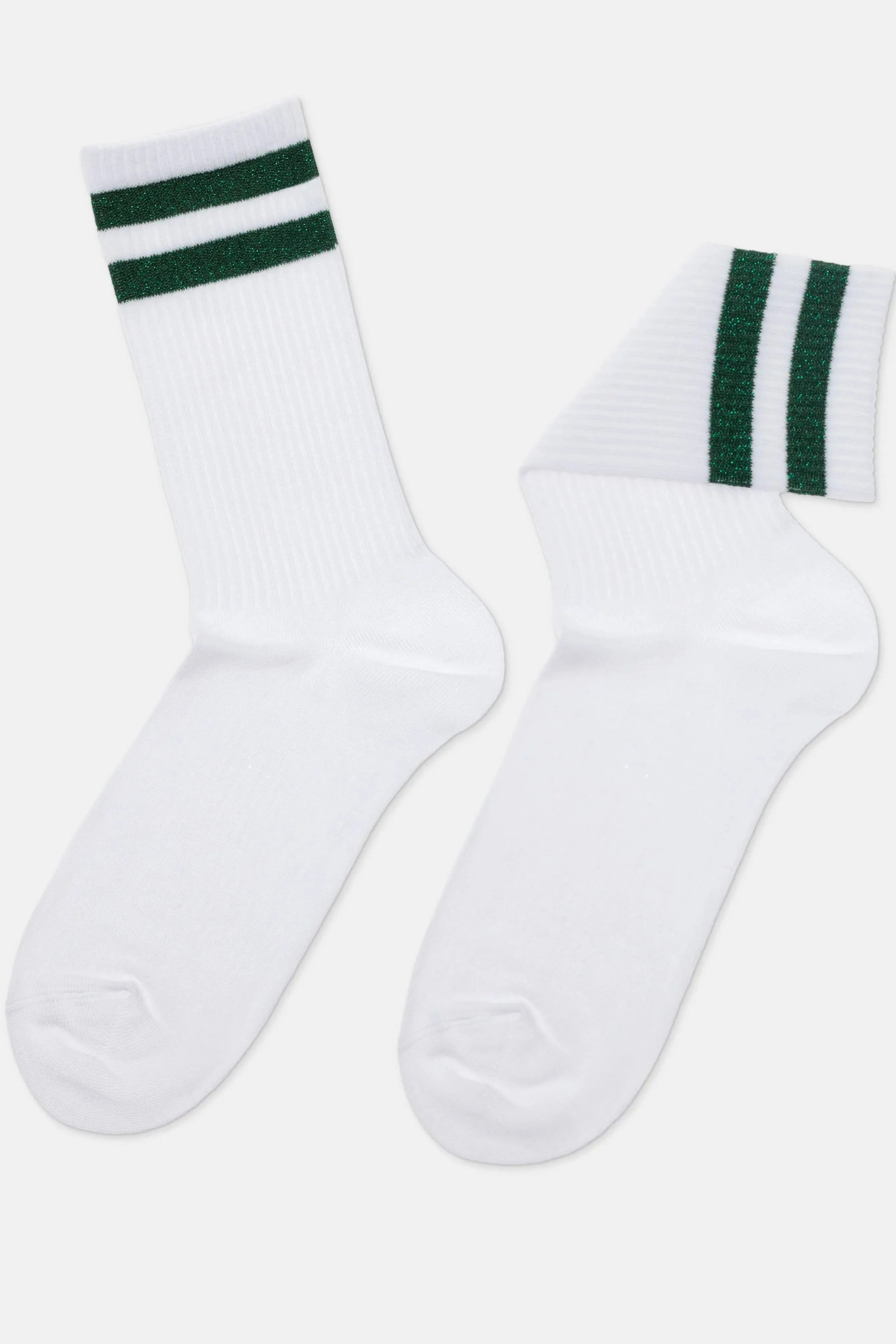 TheRanok.com Conte Cotton Long Socks Active 157 - Lurex Stripes — main product shot
