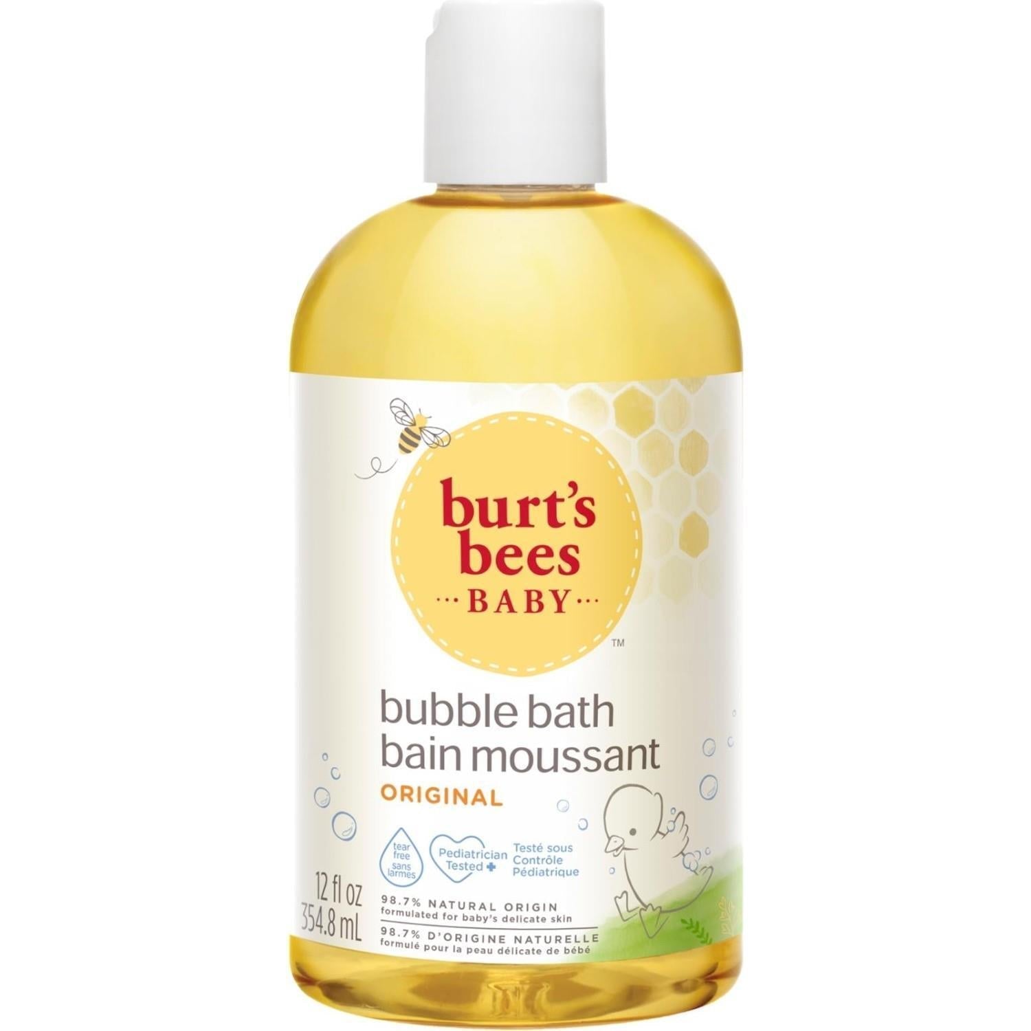 Burts Bees Hypoallergenic Baby Bath Foam 11.83 fl oz - Gentle, Moisturizing, Paraben-Free for Sensitive Skin