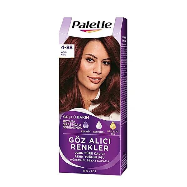 Palette 4-88 Koyu Kõzõl: Intense Dark Red Hair Dye for Long-Lasting Color & Perfect Gray Coverage