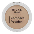 Rival Loves Me Compact Powder No:02 Fawn - Matte Finish, Soft Texture, Dermatologically Tested Makeup for Flawless Complexion