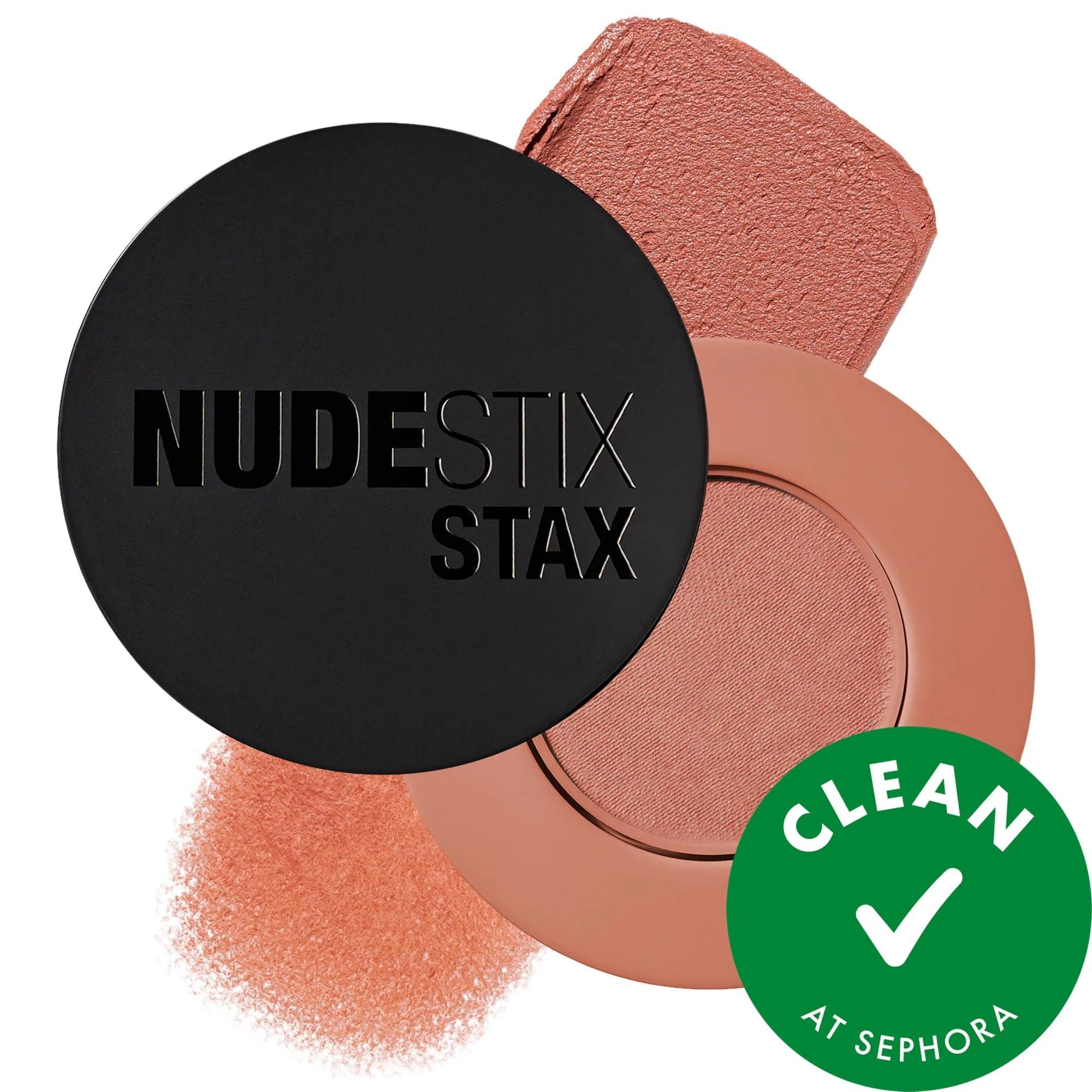 Nudestix Stax Blush Balm: Customizable, Vegan, Cruelty-Free Cheek Color with Anti-Aging Benefits - Moisturizing Rosehip & Green Tea Infused Makeup