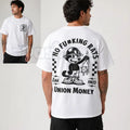 "NO FU#KING RATS" Union Money T-Shirt – Pro-Labor Graphic Tee, Premium 100% Cotton Blue Collar Statement Top, Soft Lived-In Heavyweight Trade Union Pride Shirt, Made in USA