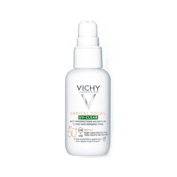 Vichy Capital Soleil UV-Clear SPF50+ Sunscreen for Oily & Acne-Prone Skin - Mattifying, Water-Resistant Formula